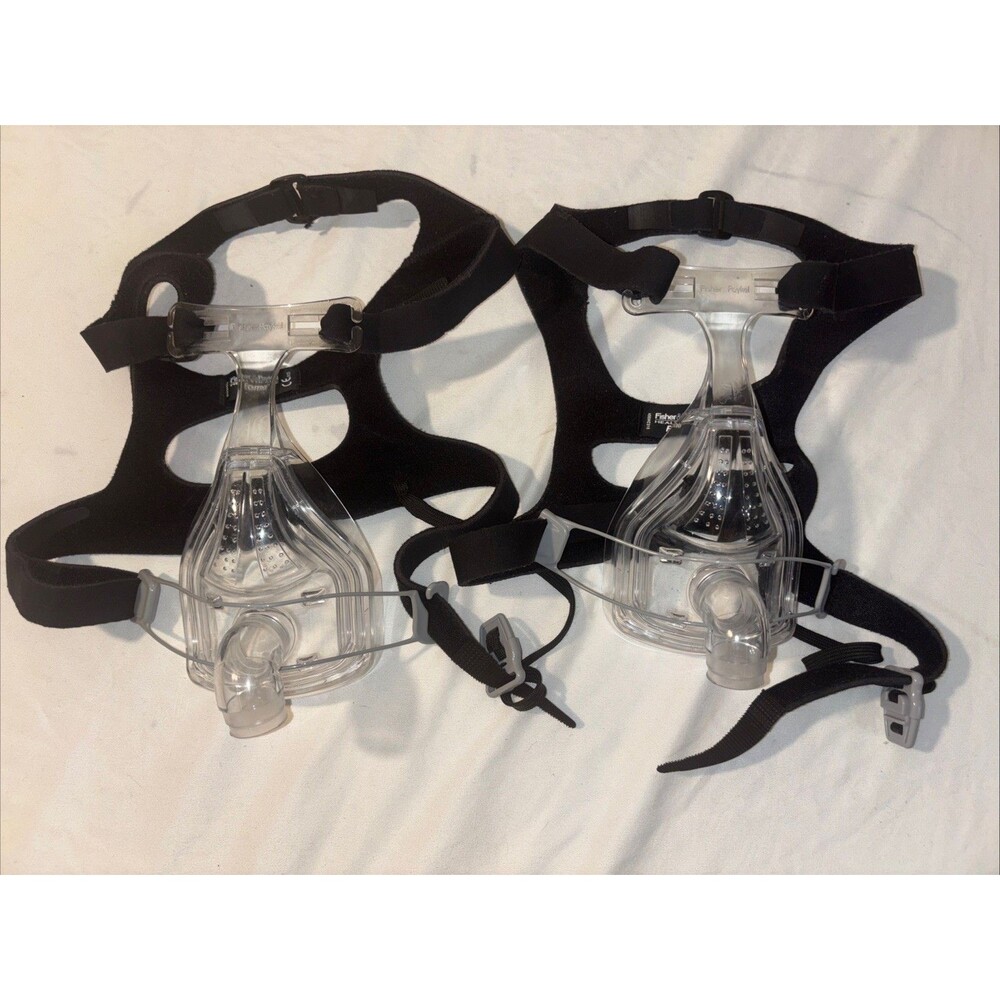 2 Fisher Paykel Zest Full Face Mask Headgear Standard Plus Size 400HC315 Clean
